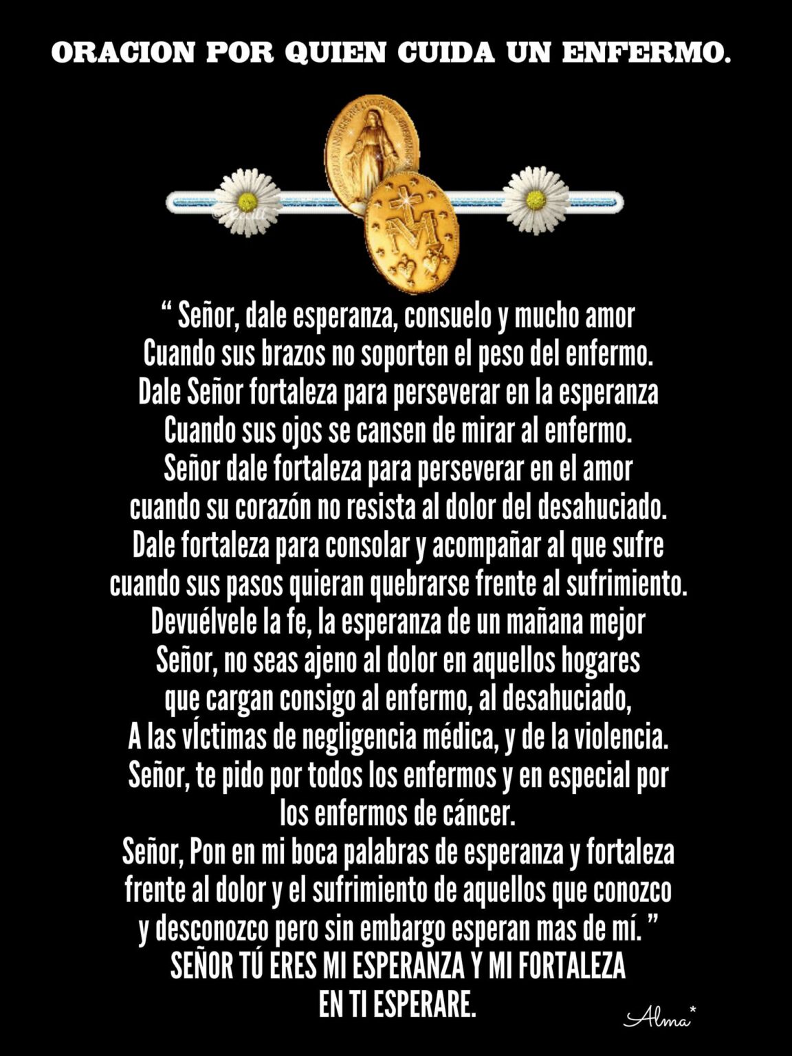 El amor y esperanza de Dios en imágenes acompañando a los enfermos ※