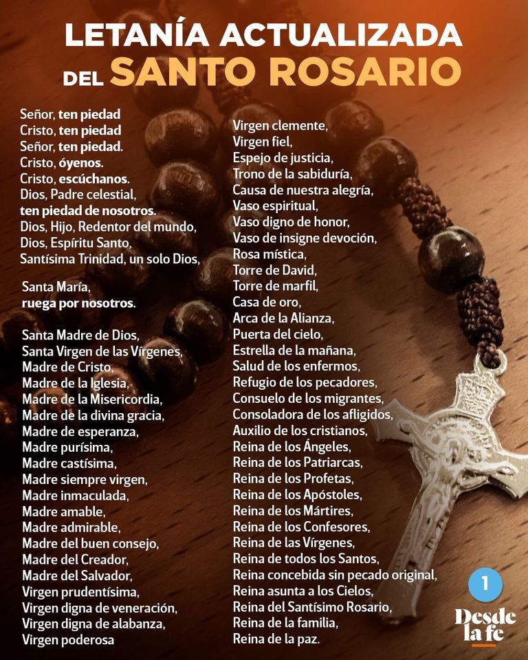 Letanías del Santo Rosario en latín: una guía para la oración mariana ※
