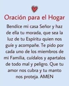 Oración católica para bendecir y proteger tu hogar y a tu familia ※