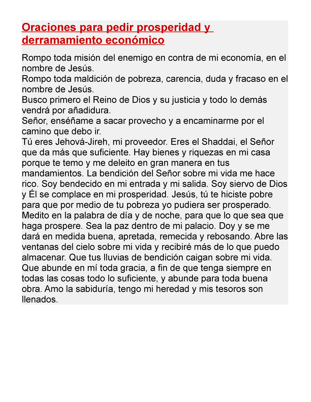 Oración poderosa para atraer dinero y trabajo bendecido ※
